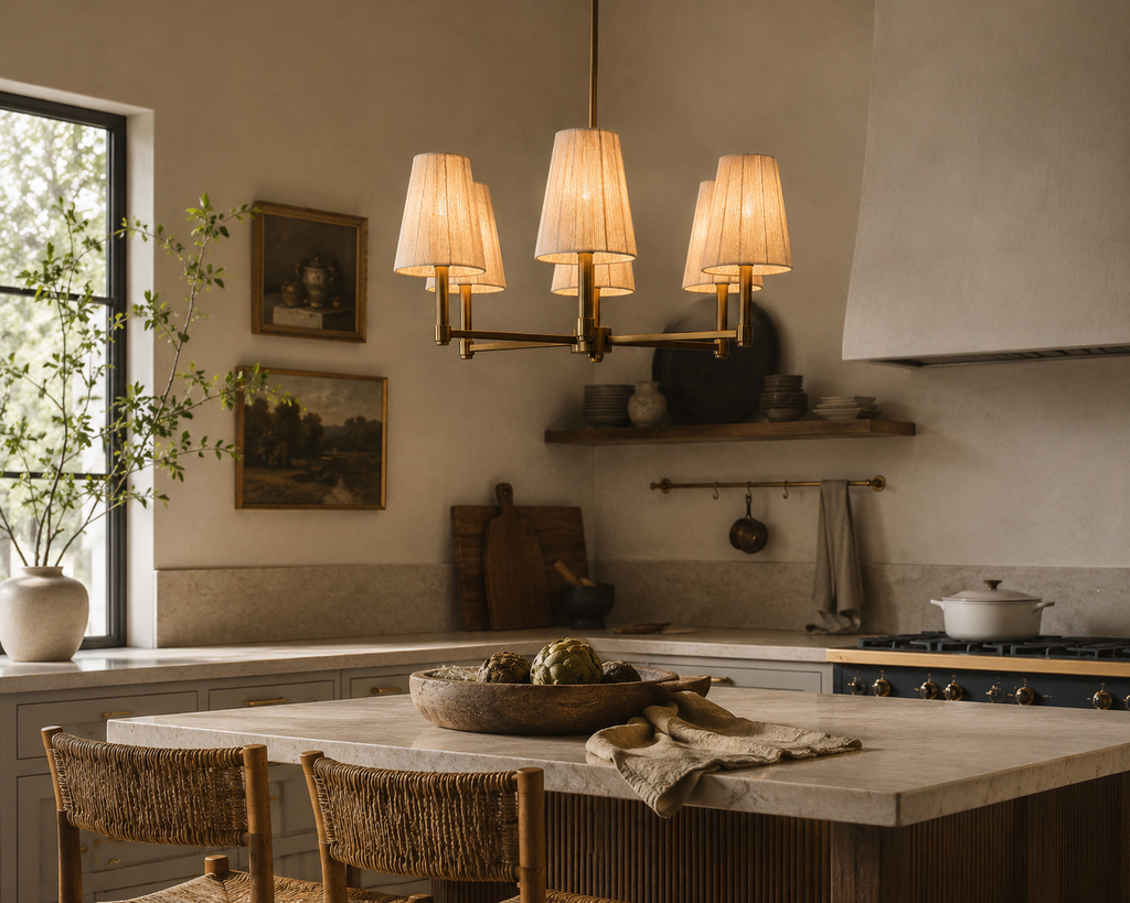 Glowrift Chandelier in Champagne