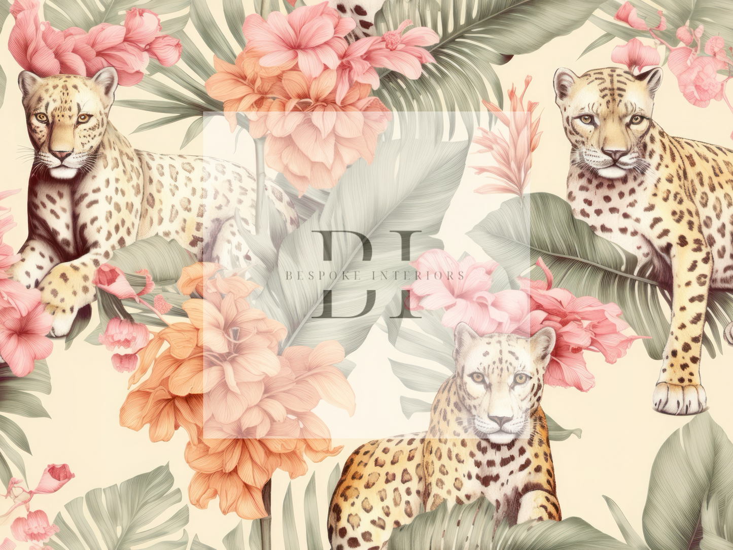 Wallpaper leopard dance