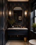 Wallpaper Maison Noir in Midnight Sapphire