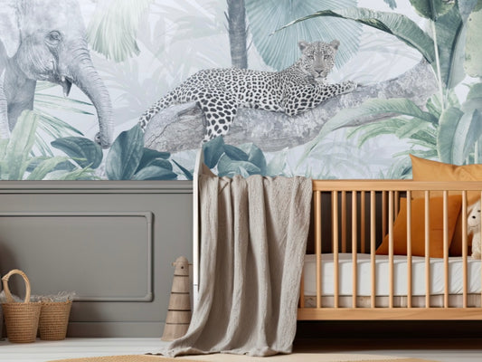Wallpaper Leopard Lush