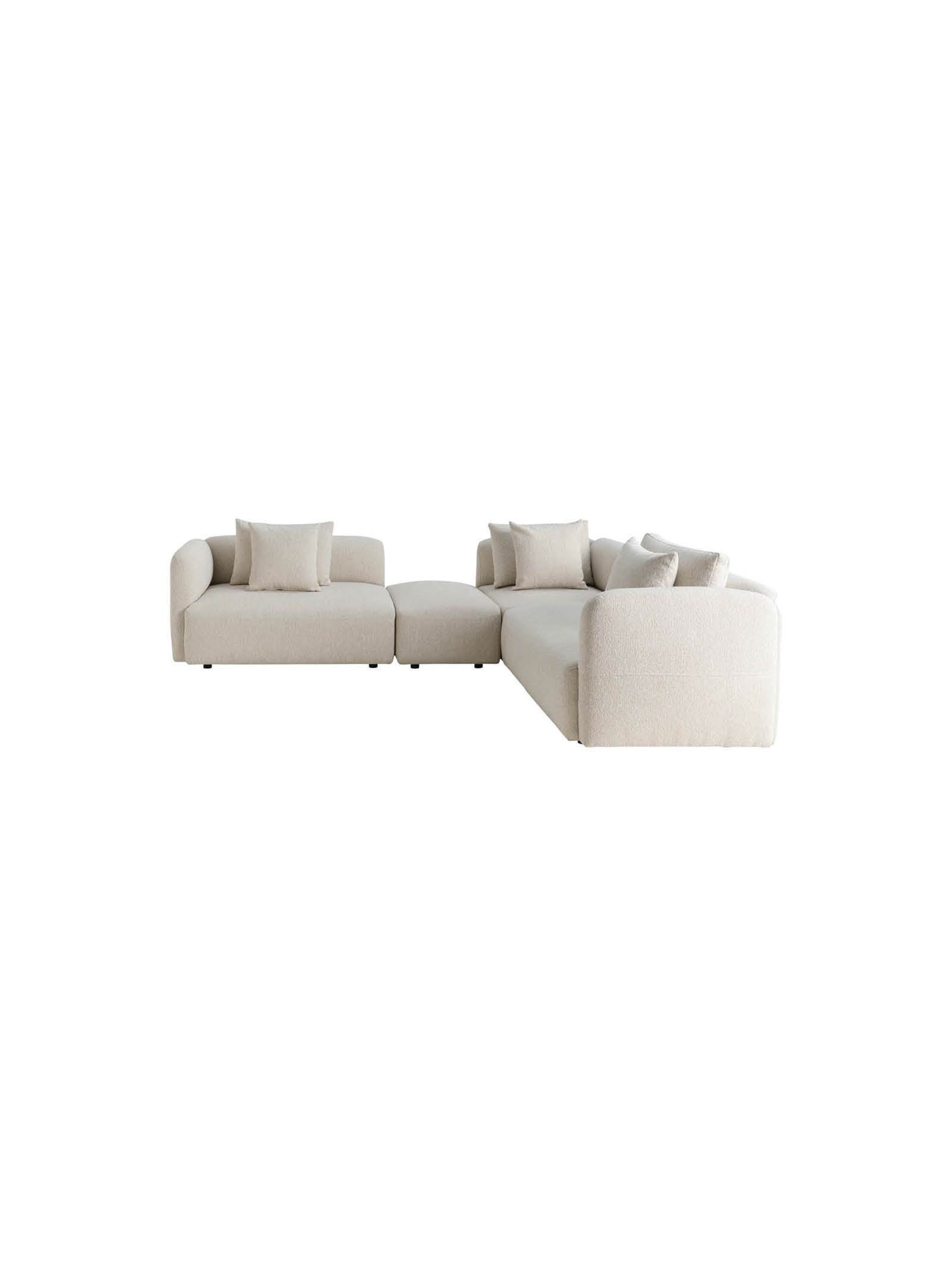 Aluna Modular Sofa Set in Cloud