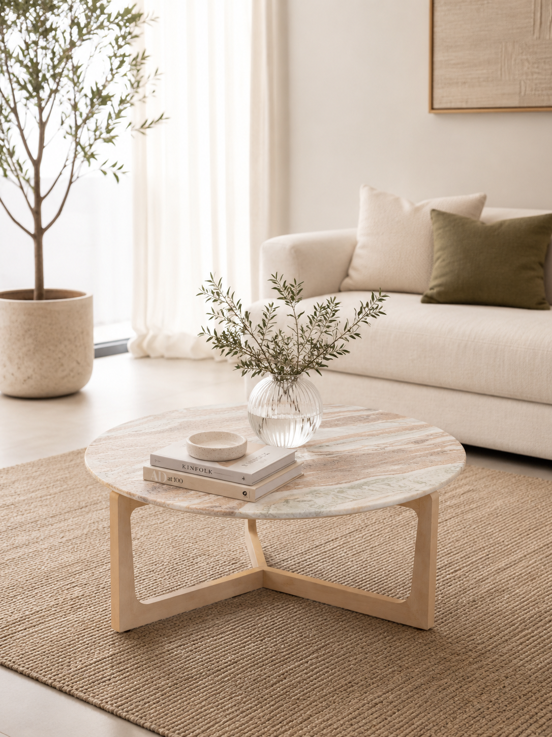 Ardent Oak Coffee Table Pebble Beach
