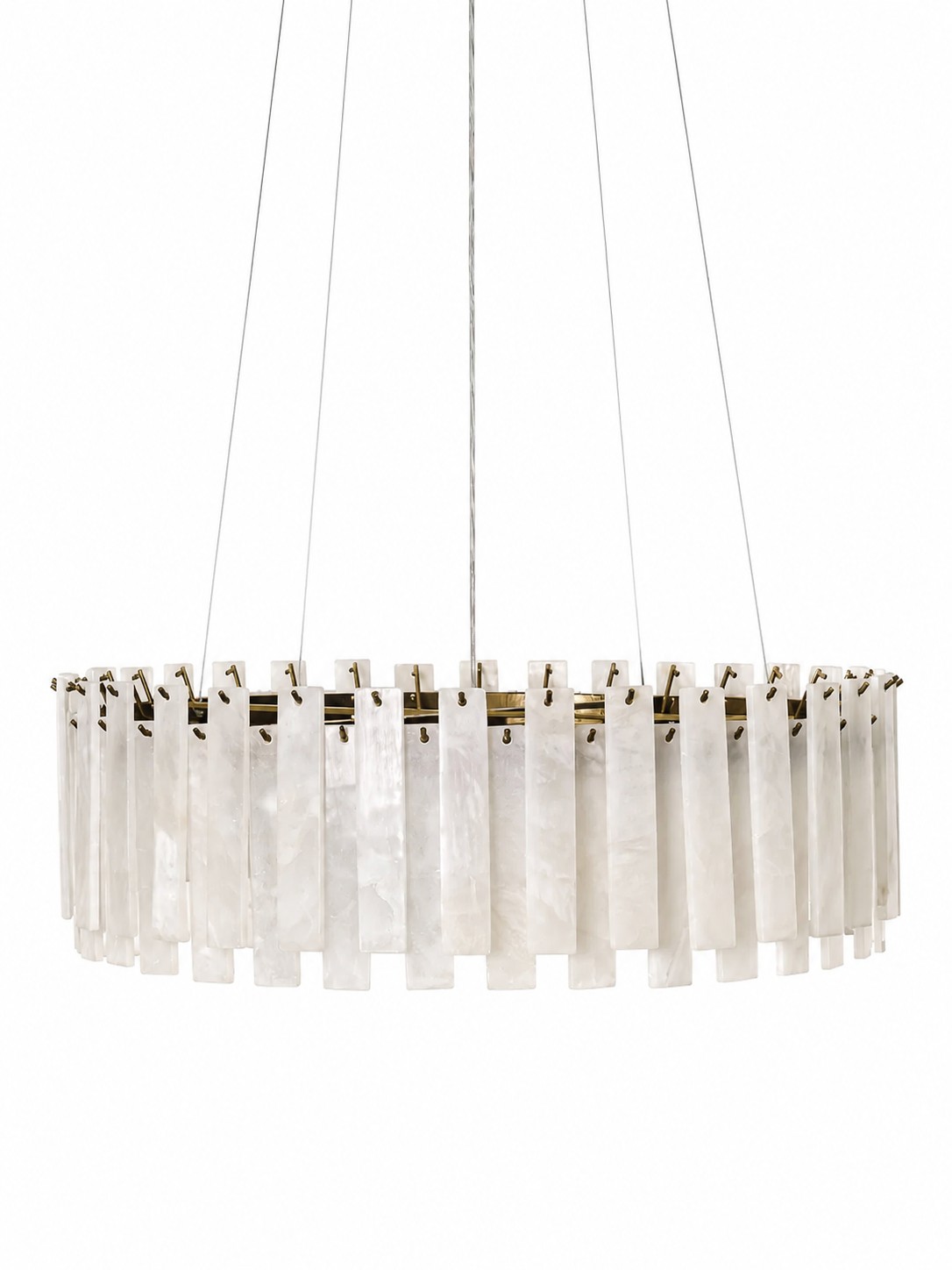 Alabaster Chandelier in Pure