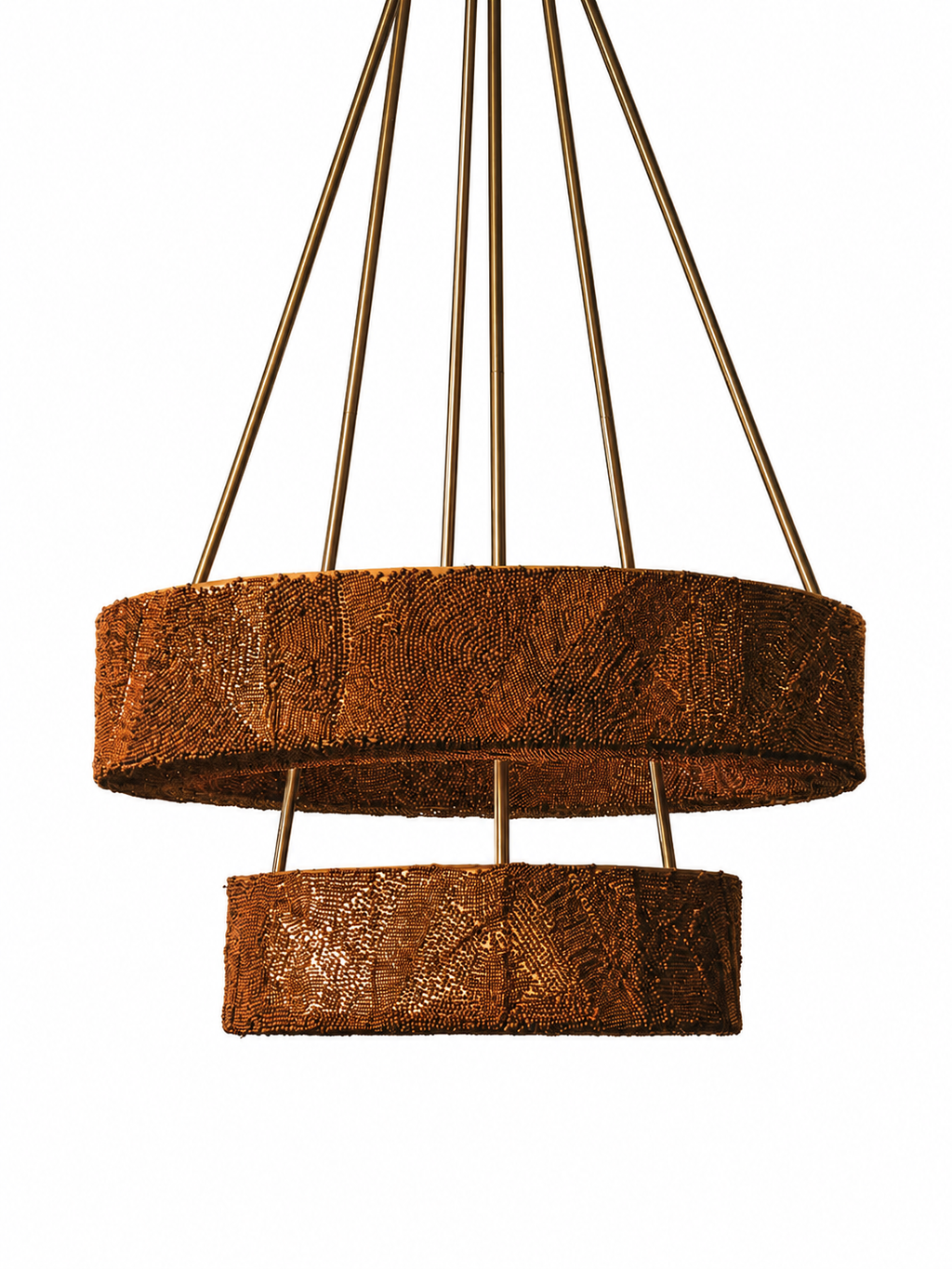 Frontier Chandelier in Pecan