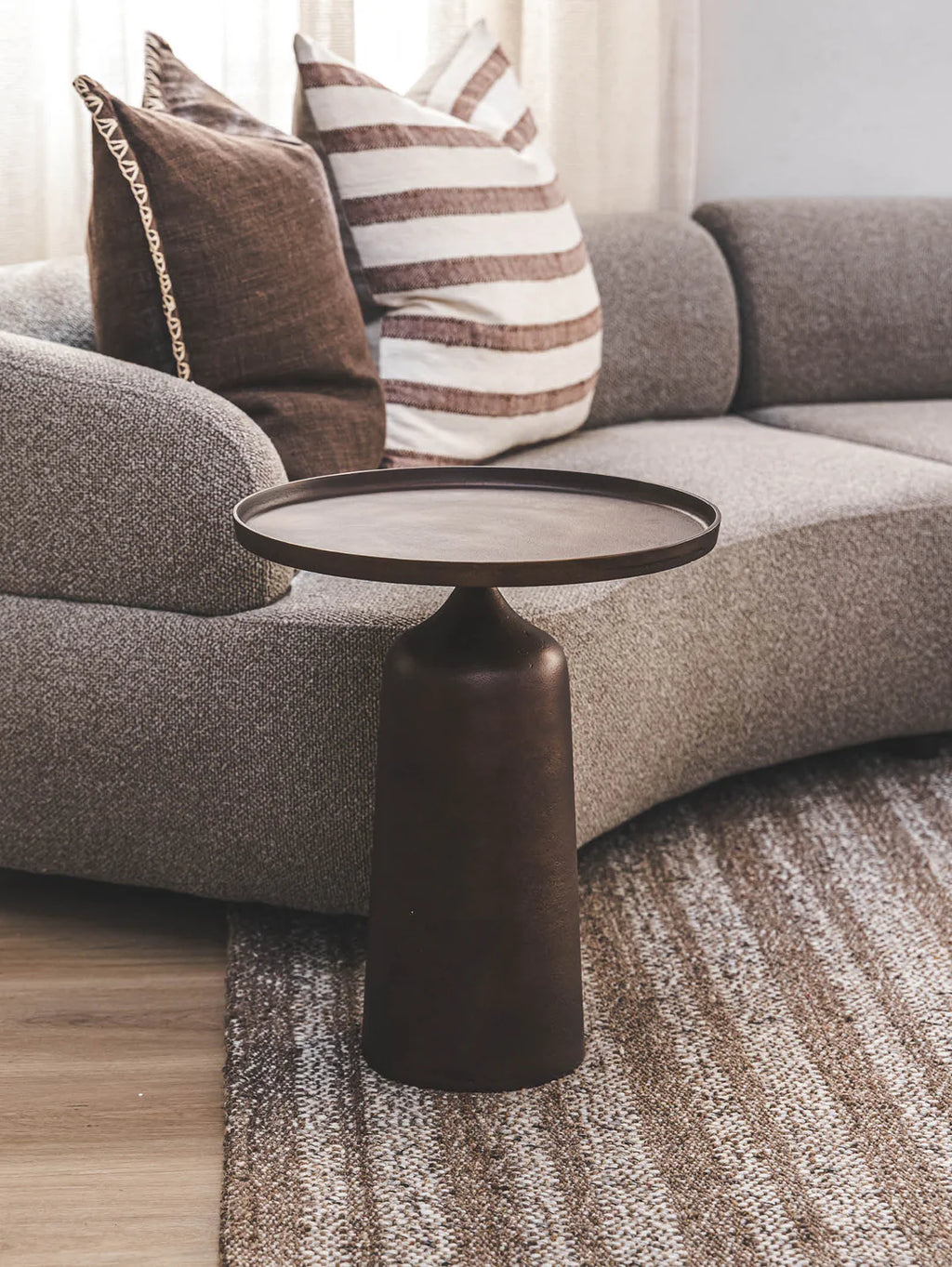 Madeira Side Table in Bronze Age