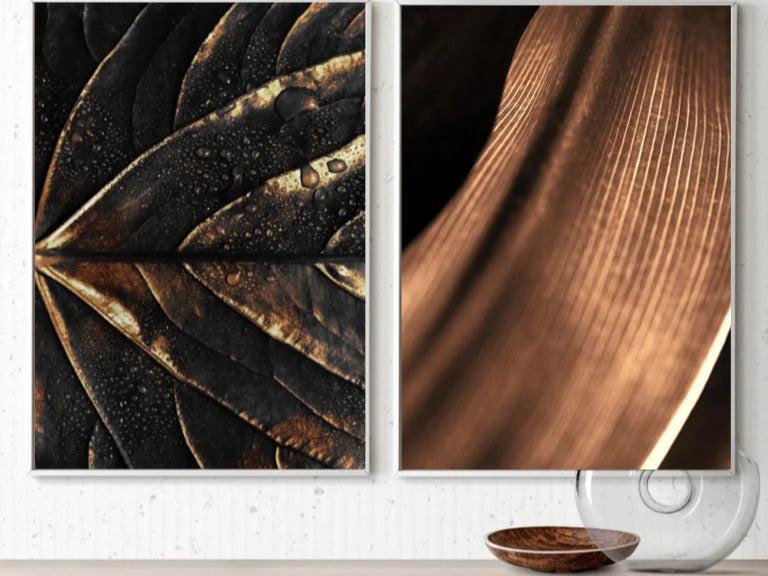 Wall Art bronze leaf