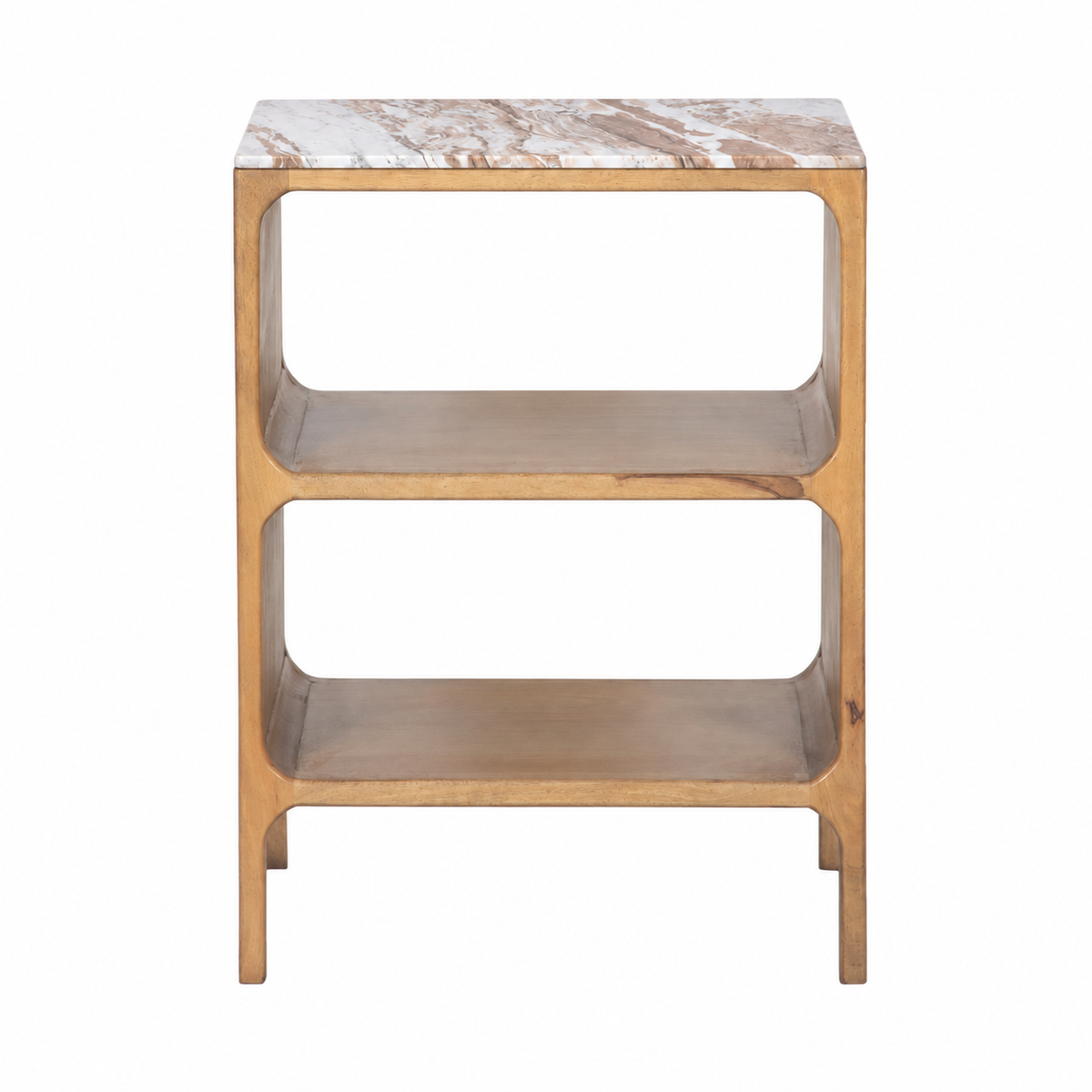THE SOLENNE MARBLE-TOP NIGHTSTAND