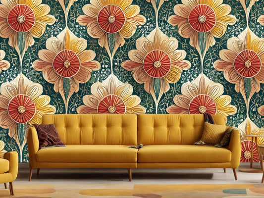 Wallpaper Moroccan Sun Flower