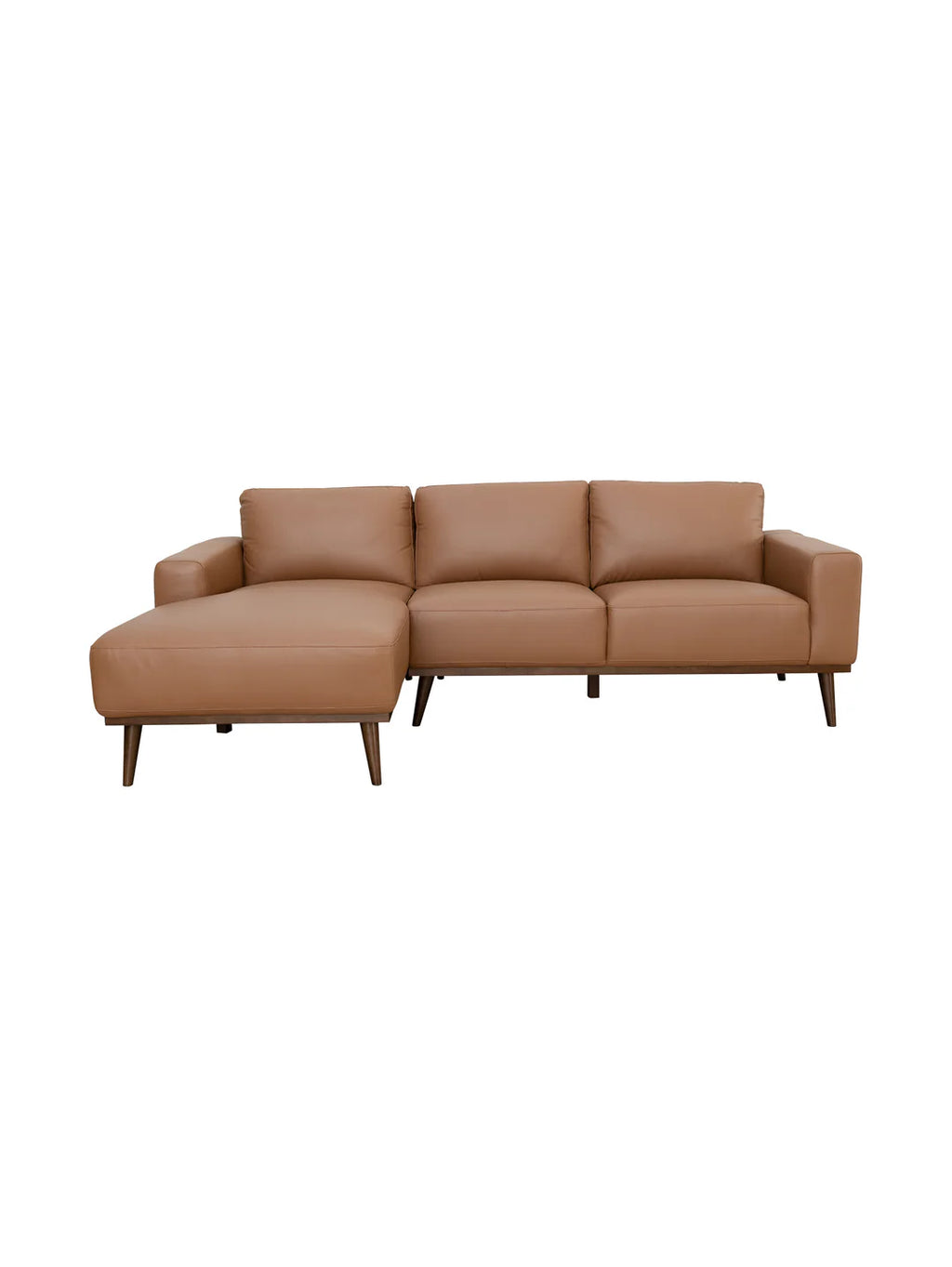 Enzo Chaise Sofa in Tan