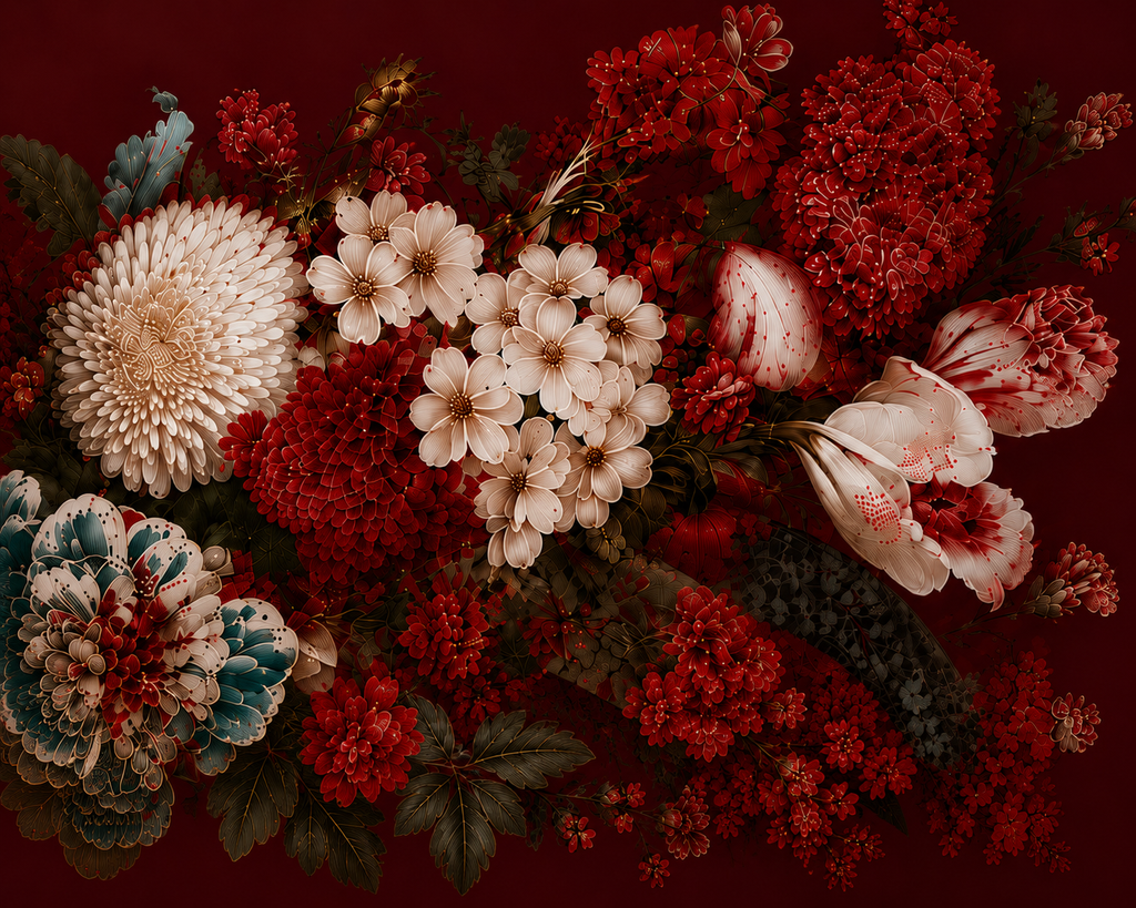 Wallpaper Scarlet Reverie in Ruby Red