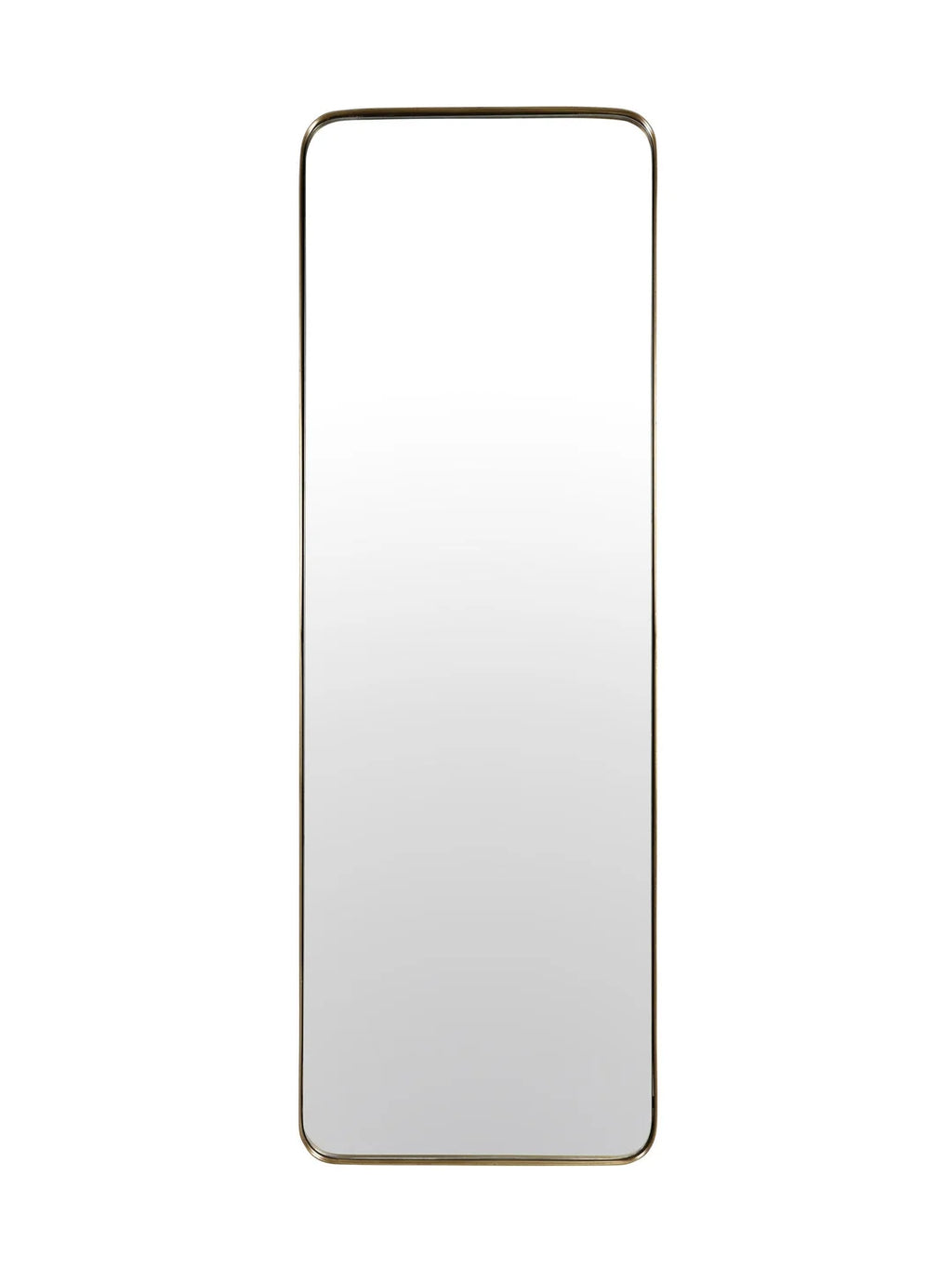 Varese Floor Mirror in Antique Brass
