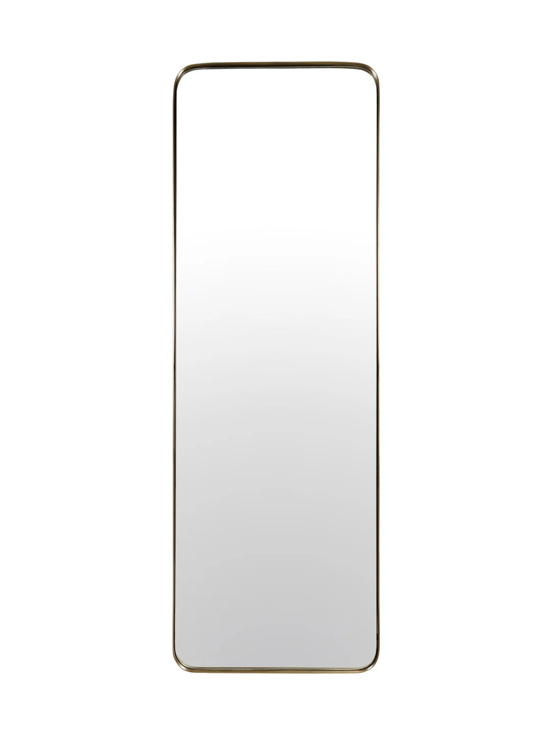 Varese Floor Mirror in Antique Brass