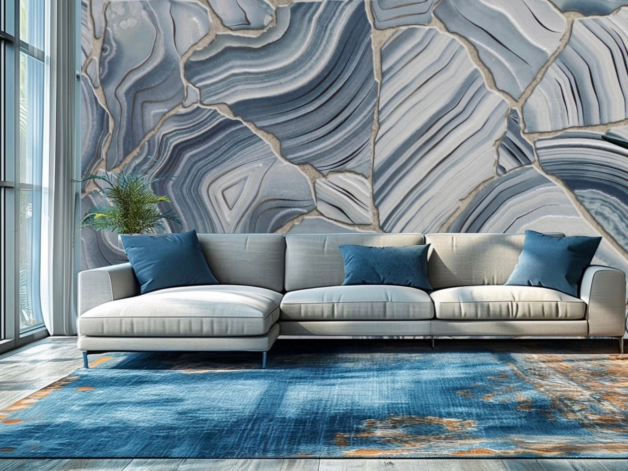 Wallpaper Blue Strata