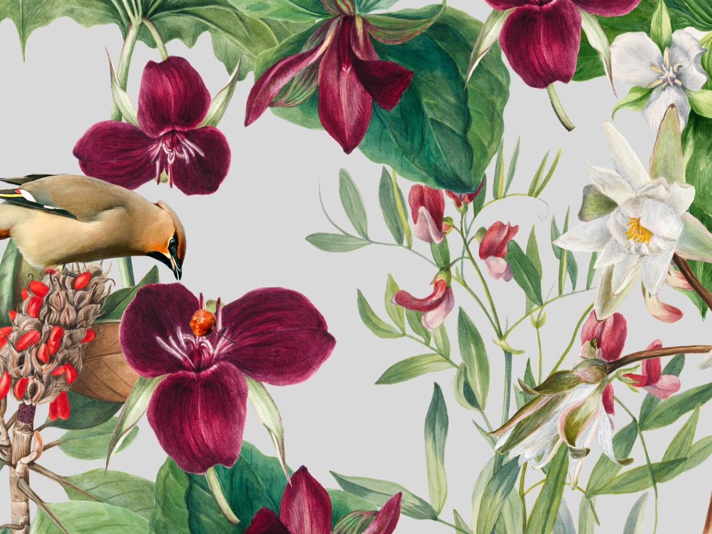 Wallpaper Purple Foliage