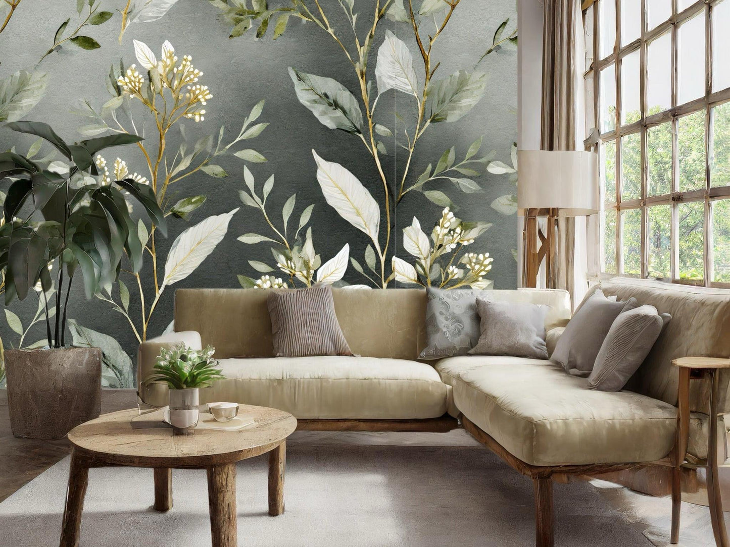 Panelled Wallpaper Nature’s Tranquility