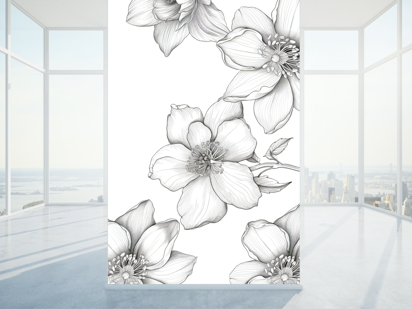 Wallpaper Floating Floral