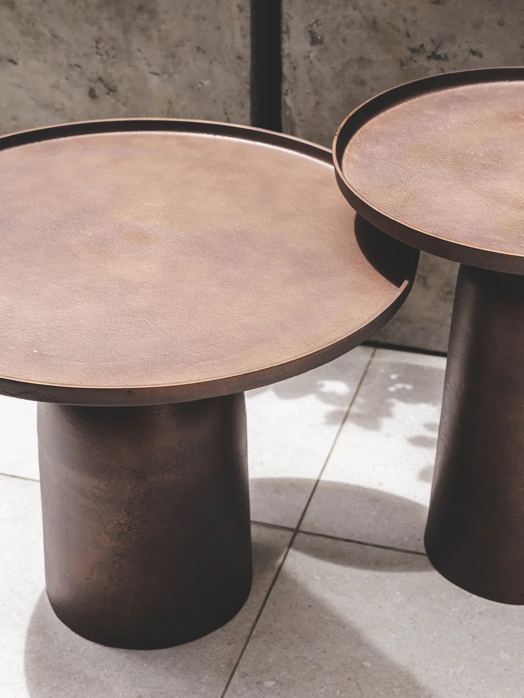 Madeira Side Table in Bronze Age