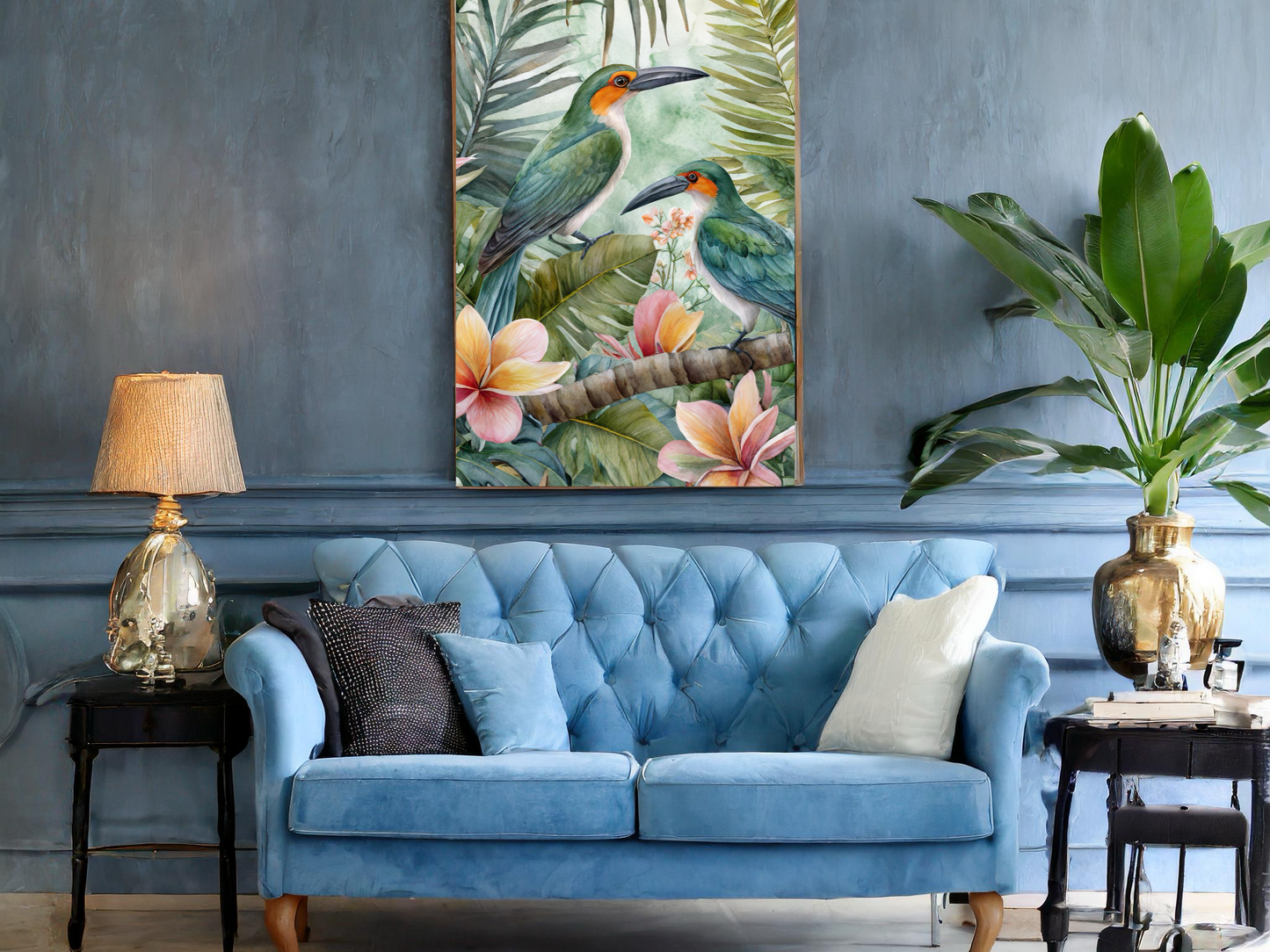 Wall Art Tropical Aviary