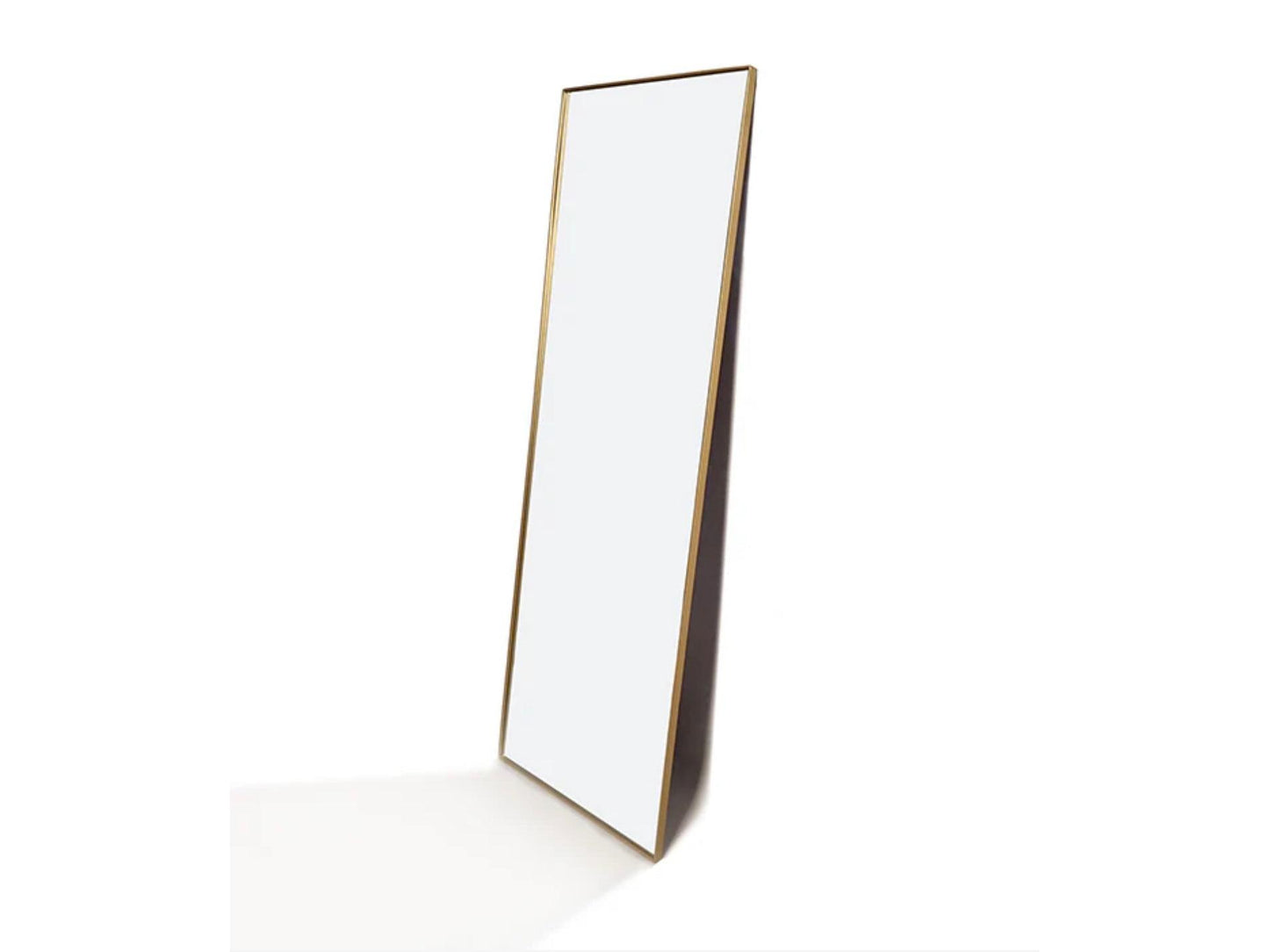 Savoy Full Length Rect Gold Mirror