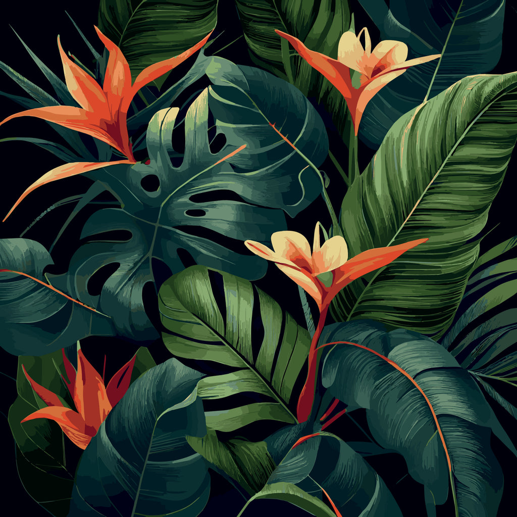 Wallpaper Tropical Strelitzia