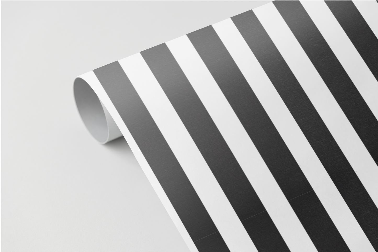 Panelled Wallpaper Striped Black & White