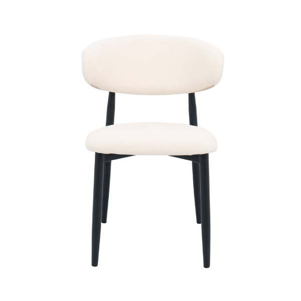 Lucien Dining Chair - White Linen