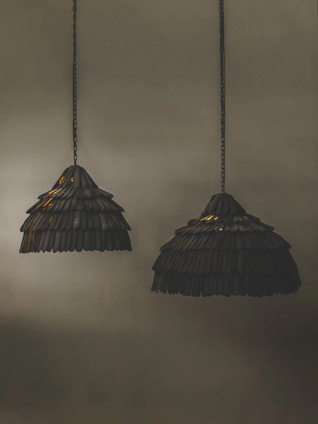 Ophelia Pendant in Coal
