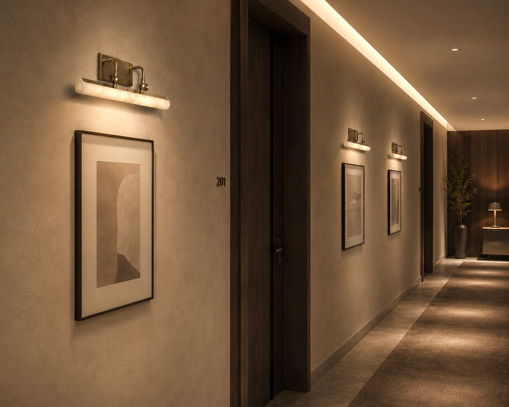 Hyperion Gallery Wall Light in Moon Ray
