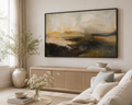 Wall Art Quiet Terrain in Champagne Earth