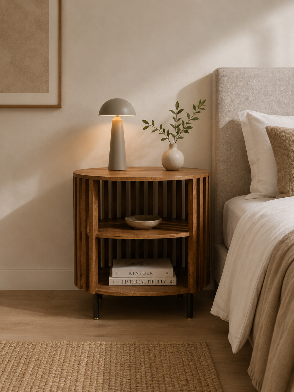 Swedish Nightstand in Nutmeg