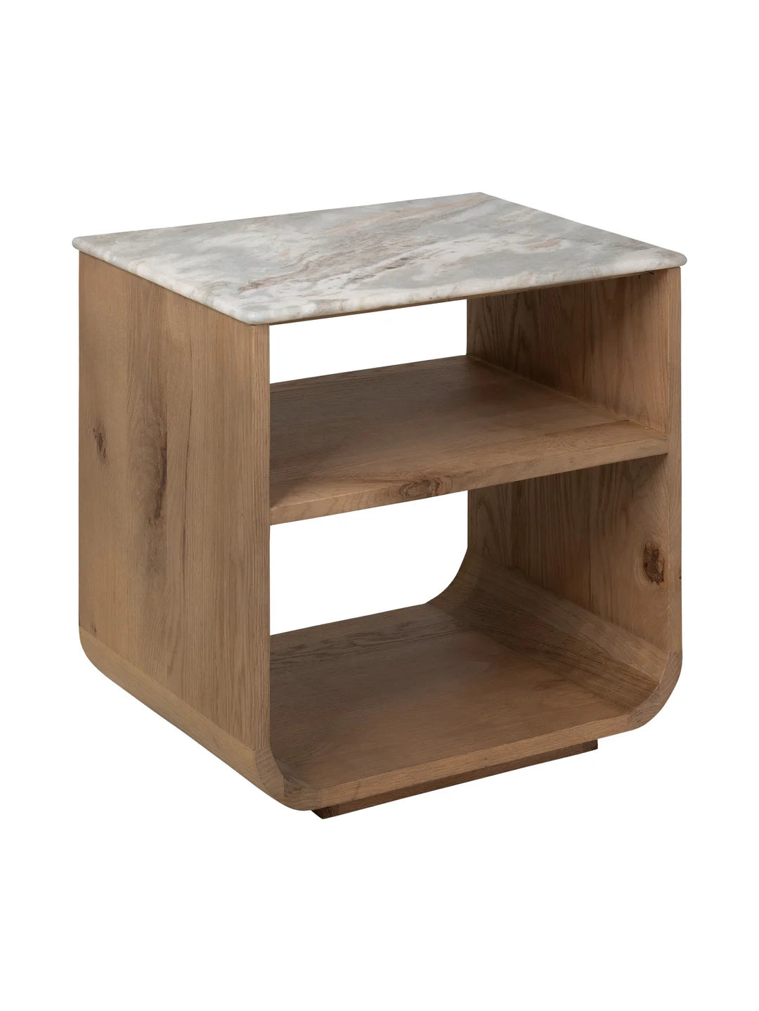 Portland Marble Nightstand in Cumin