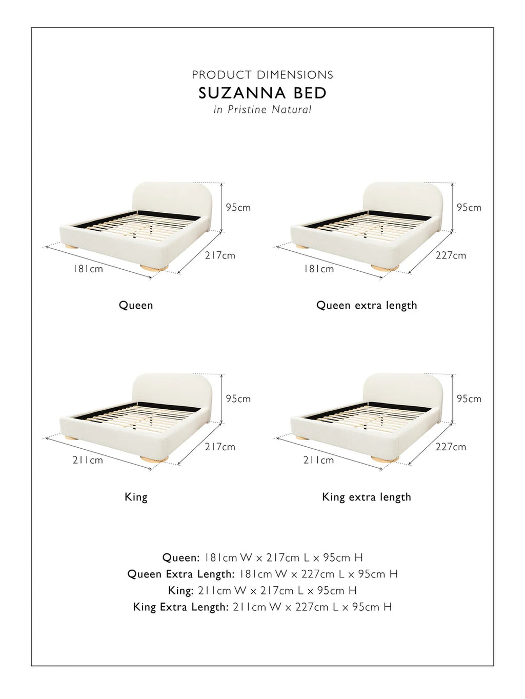 Suzanna Bed in Pristine Cafe au Lait