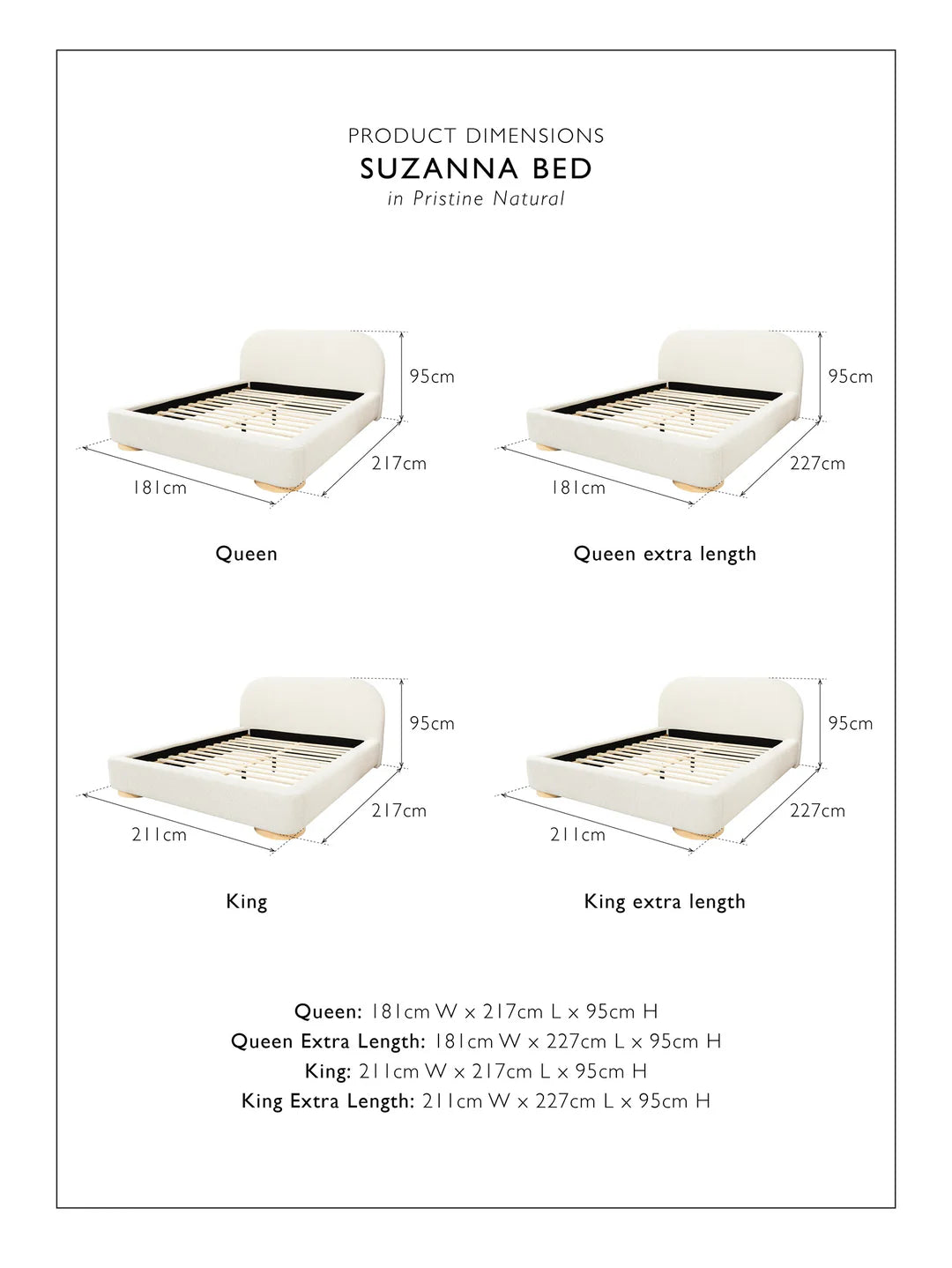 Suzanna Bed in Pristine Cafe au Lait
