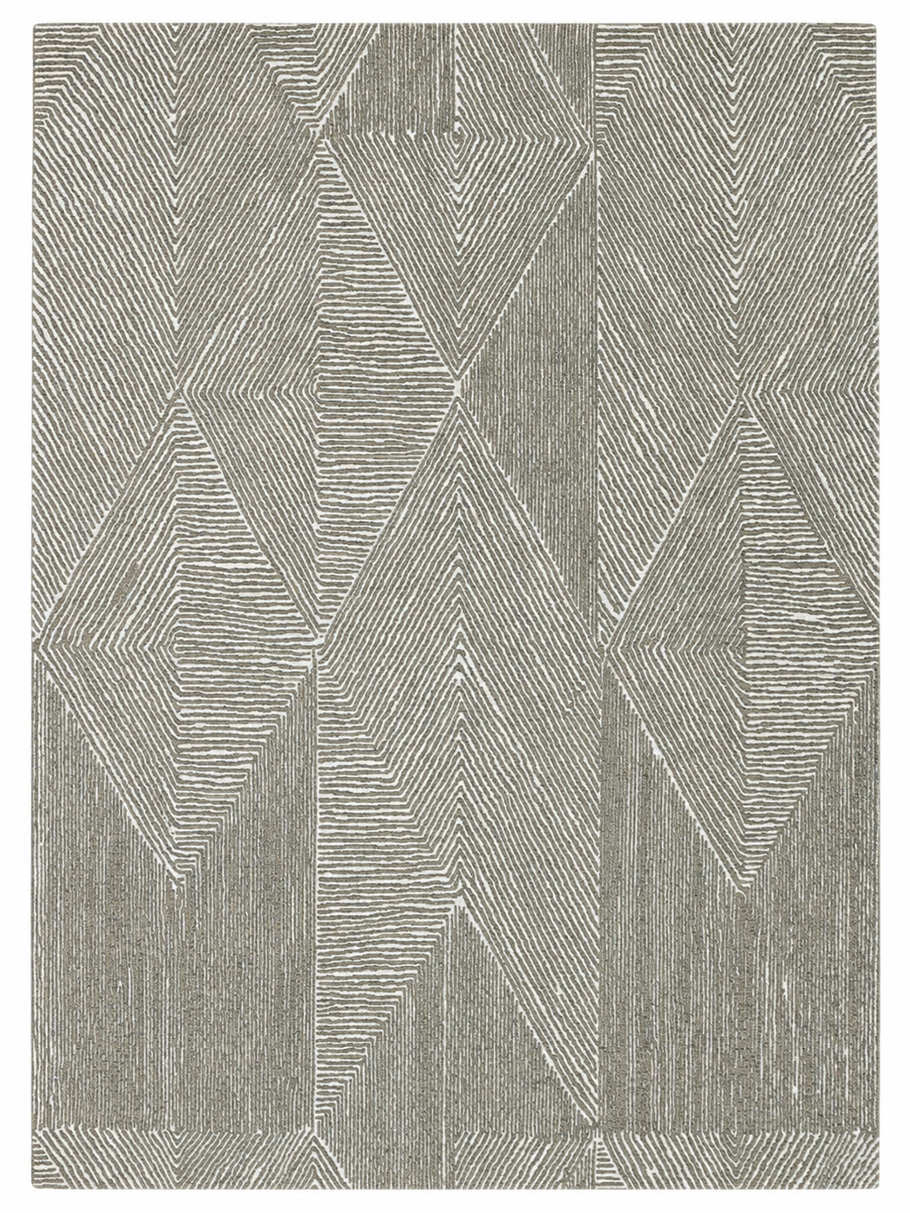Facet Rug in Olive