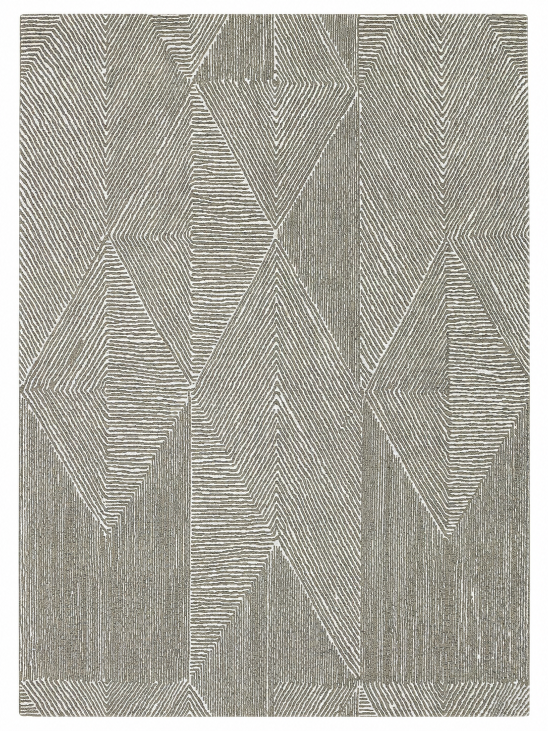 Facet Rug in Olive
