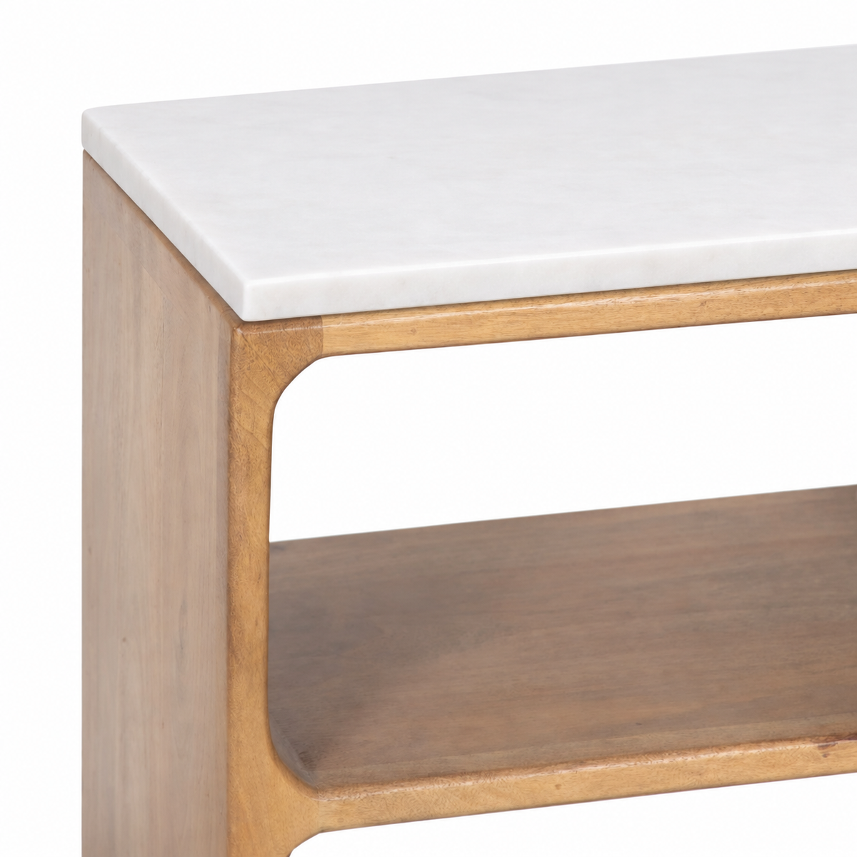THE SOLENNE MARBLE-TOP NIGHTSTAND