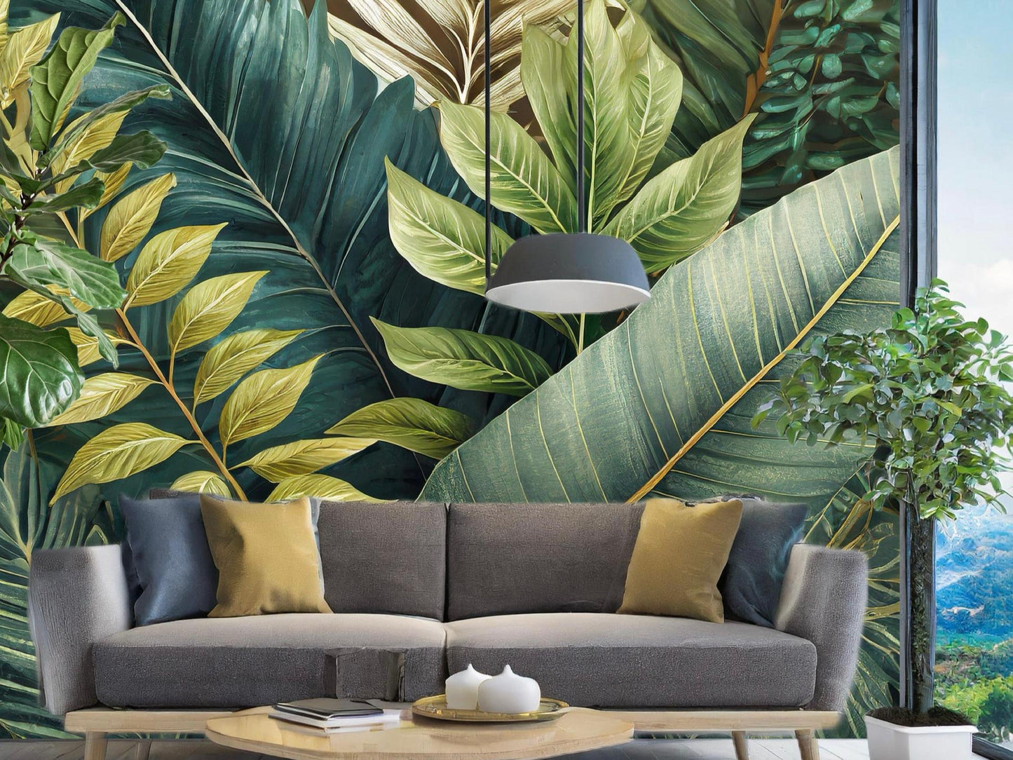 Wallpaper Foliage Serenity