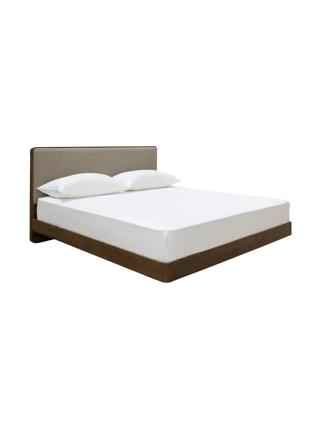 Abigail Floating Bed in Pristine Cafe au Lait