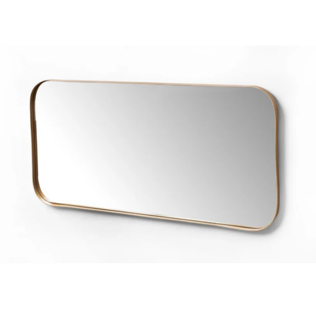 Rounded Rect Oak Mirror - Deep Frame