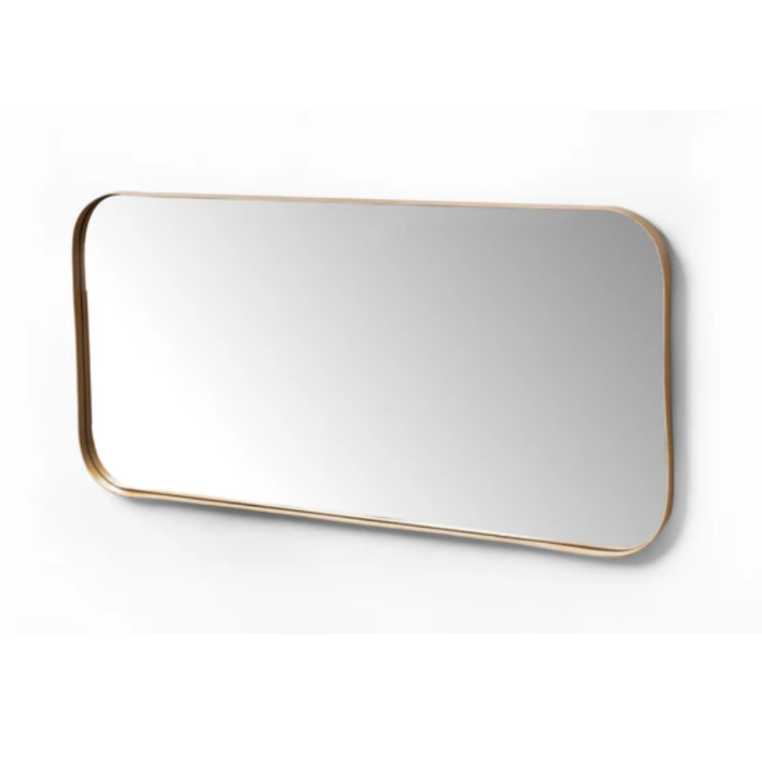 Rounded Rect Oak Mirror - Deep Frame