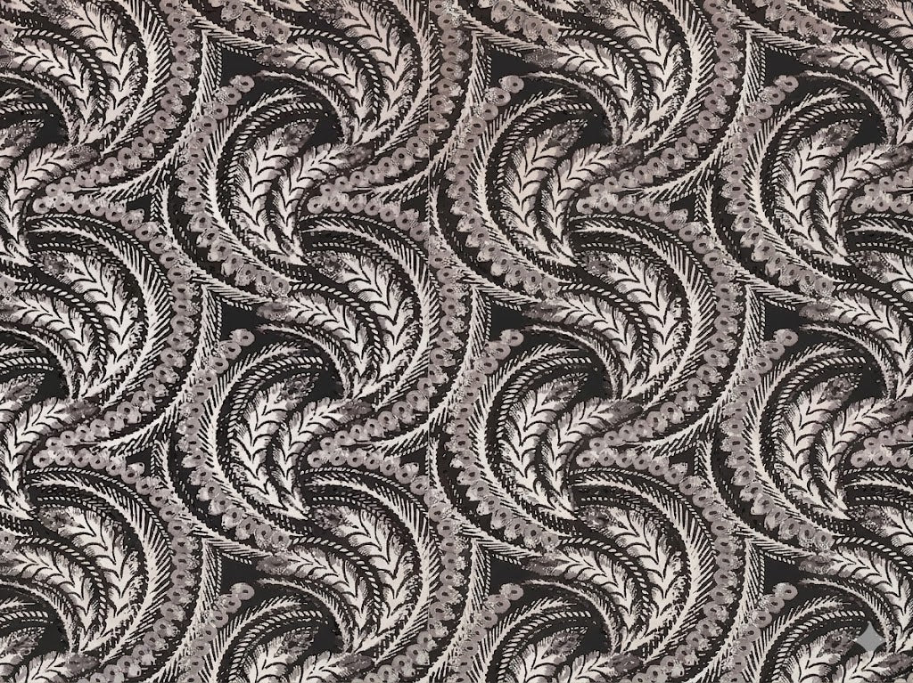 Wallpaper Geometric Feather Detail