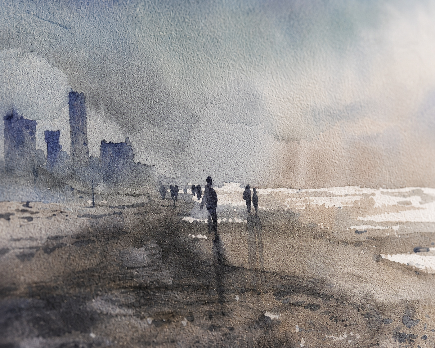 Wall Art Salt & Silence in Coastal Taupe