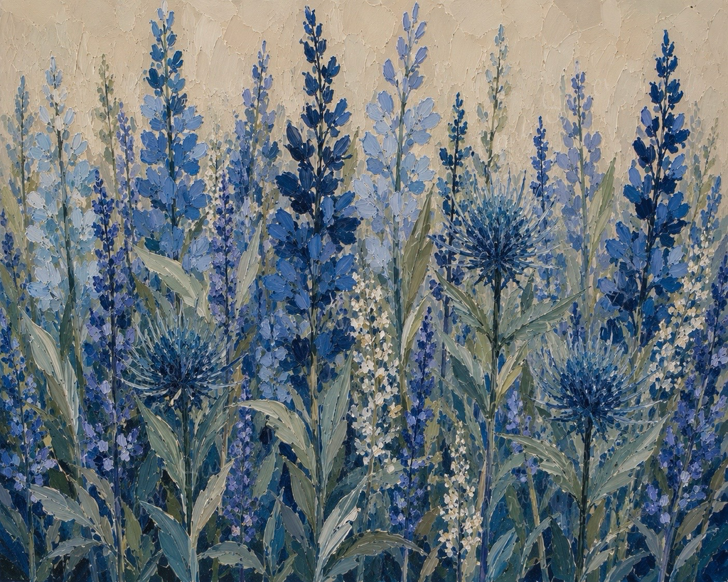 Wallpaper Indigo Fynbos in Sapphire Meadow