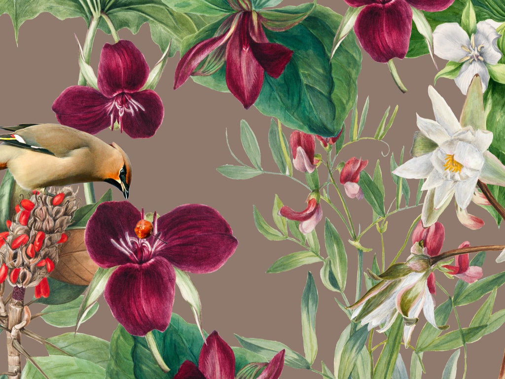 Wallpaper Purple Foliage