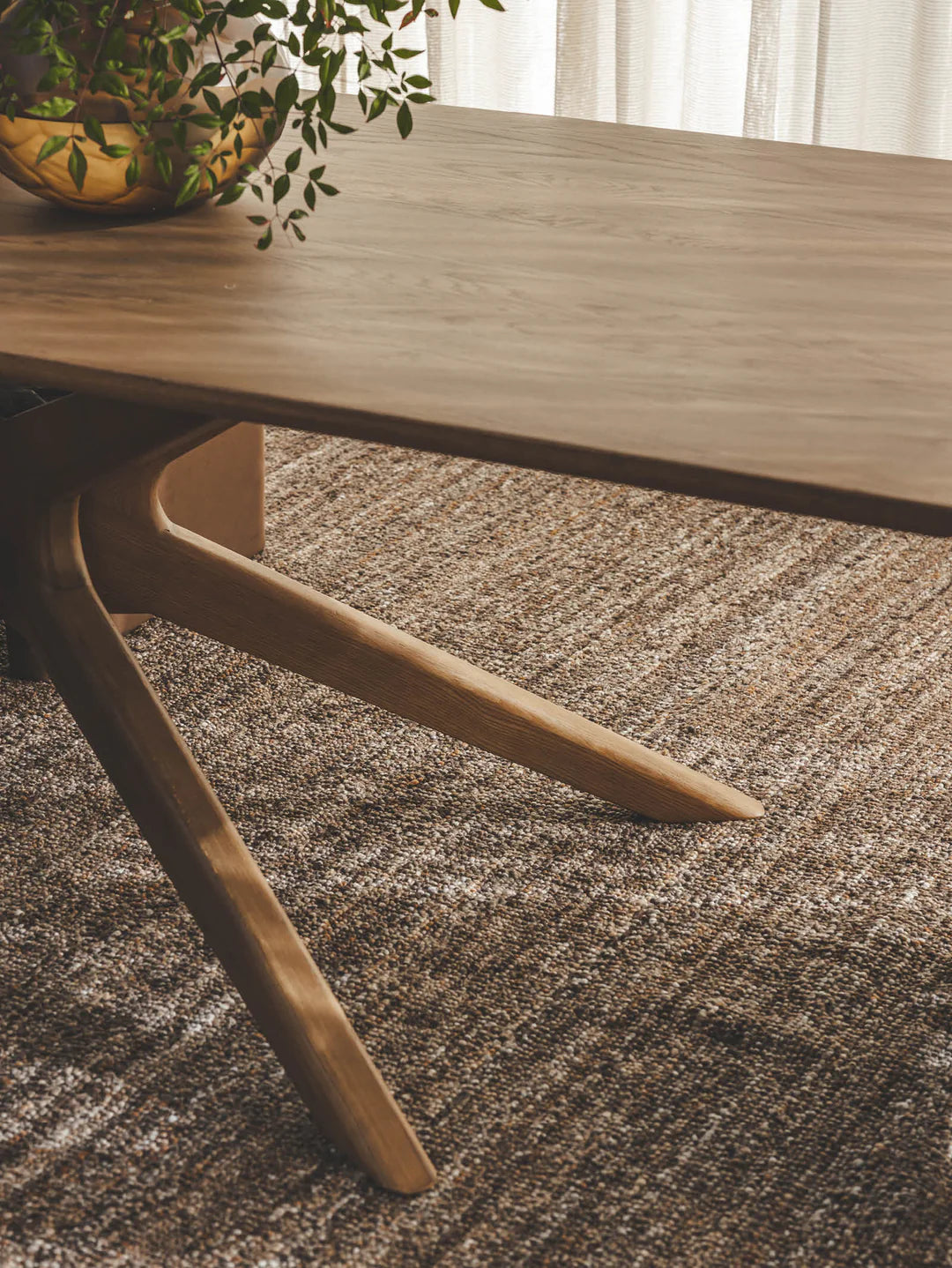 Converge Oak Dining Table in Cumin