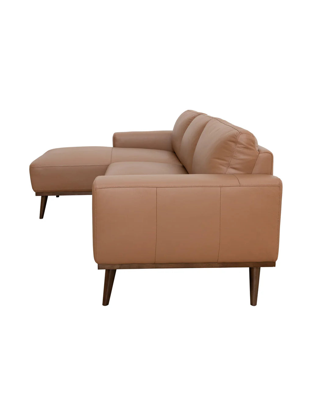 Enzo Chaise Sofa in Tan
