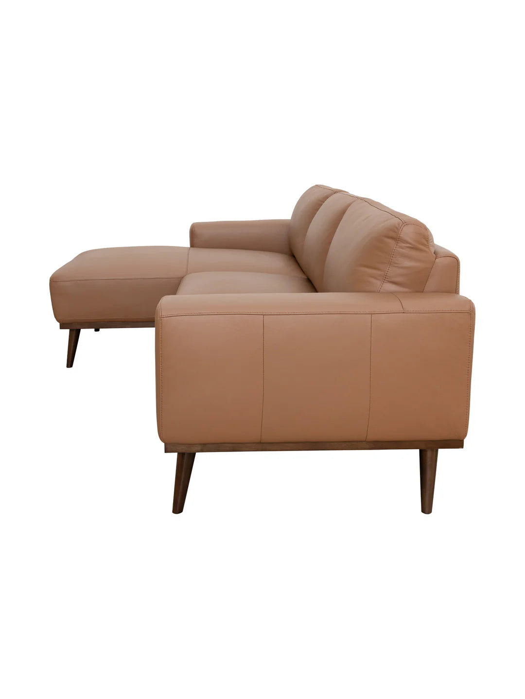 Enzo Chaise Sofa in Tan