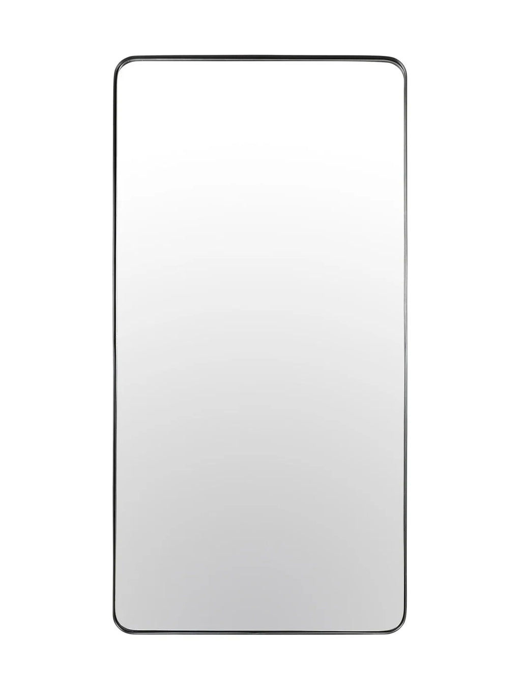 Varese Floor Mirror in Antique Brass