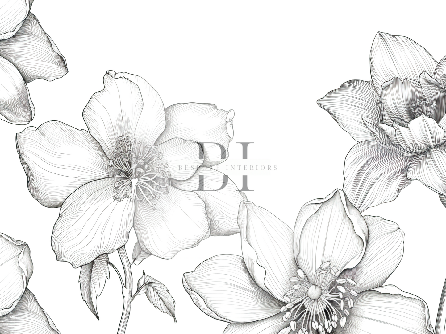 Wallpaper Floating Floral