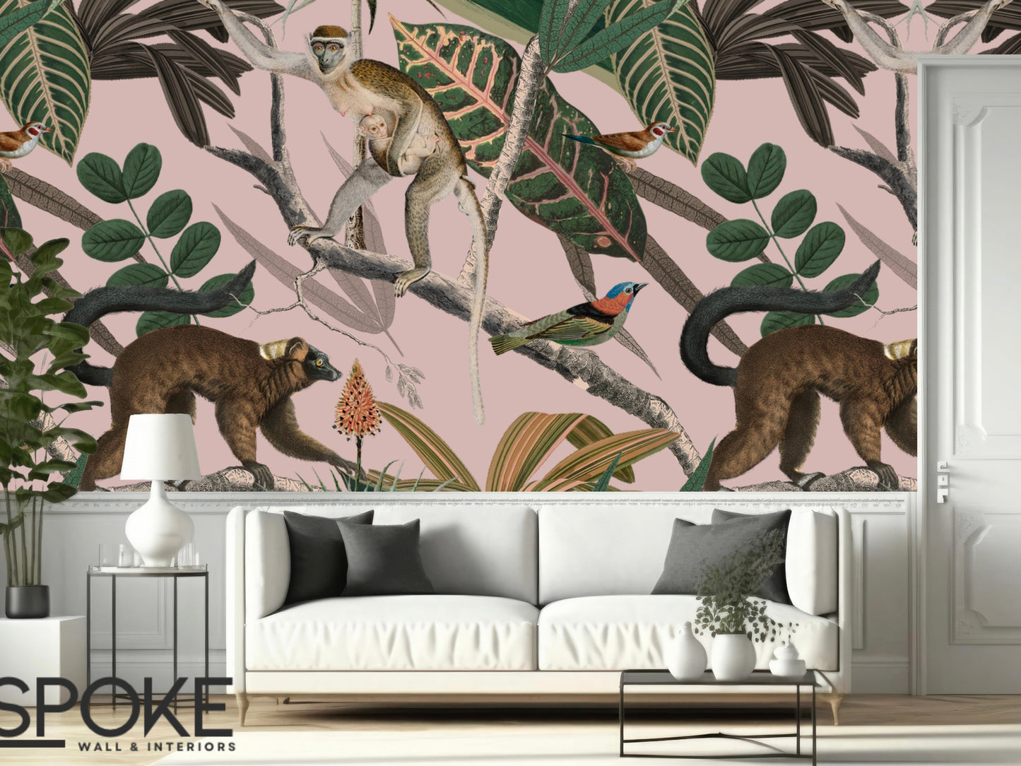 Wallpaper a troop of Monkeys